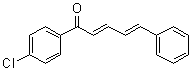 1-(4-Chlorophenyl)-5-phenyl-2,4-pentadien-1-one molecular structure (CAS 2204-33-3)