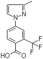 structure of CAS# 220462-01-1, 4-(3-甲基-1H-吡唑-1-基)-2-三氟甲基苯甲酸