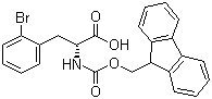 structure of CAS# 220497-79-0, Fmoc-D-2-溴苯丙氨酸