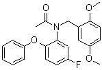 structure of CAS# 220551-92-8, N-(2,5-二甲氧基苄基)-N-(5-氟-2-苯氧基苯基)乙酰胺
