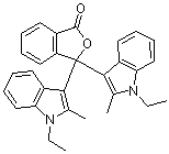 CAS # 22091-92-5, Indolyl Red, 3,3-Bis(1-ethyl-2-methylindol-3-yl)phthalide, Copikem III