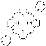 structure of CAS# 22112-89-6, 5,15-Diphenyl-21H,23H-porphine