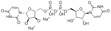 CAS # 221169-12-6, Diquafosol Impurity 1 Disodium Salt, ((2R,3S,4R,5R)-5-(2,4-dioxo-3,4-dihydropyrimidin-1(2H)-yl)-3,4-dihydroxytetrahydrofuran-2-yl)methyl hydrogen phosphate anhydride, sodium salt (1:2)
