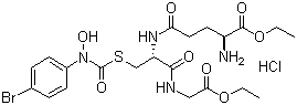 CAS # 221174-33-0, L-gamma-Glutamyl-S-[[(4-bromophenyl)hydroxyamino]carbonyl]-L-cysteinylglycine diethyl ester monohydrochloride