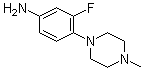 structure of CAS# 221198-99-8, 1-(4-氨基-2-氟苯基)-4-甲基哌嗪