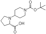 CAS # 221352-39-2, Boc-4-Piperidinyl-L-proline, 4-[(2S)-2-Carboxy-1-pyrrolidinyl]-1-piperidinecarboxylic acid 1-tert-butyl ester