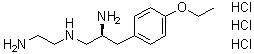 structure of CAS# 221640-06-8, (2S)-N1-(2-Aminoethyl)-3-(4-ethoxyphenyl)-1,2-propanediamine trihydrochloride