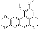 CAS # 22212-26-6, Didehydroglaucine, 6a,7-Didehydroglaucine, 5,6-Dihydro-1,2,9,10-tetramethoxy-6-methyl-4H-dibenzo[de,g]quinoline