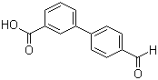 CAS # 222180-20-3, 4'-Formylbiphenyl-3-carboxylic acid, 3-Biphenyl-4'-formylcarboxylic acid, 3-(4-Formylphenyl)benzoic acid, 4'-Formyl(1,1'-biphenyl)-3-carboxylic acid