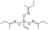 CAS # 2224-33-1, Vinyltris(methylethylketoxime)silane, Vinyltris(methylethylketoximino)silane, Tri(2-butaneneoxime)vinylsilane, Vinyltris(2-butylidenaminooxy)silane