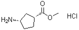 structure of CAS# 222530-29-2, 顺式-3-氨基环戊烷羧酸甲酯盐酸盐