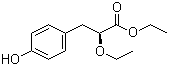 structure of CAS# 222555-06-8, (S)-2-Ethoxy-3-(4-hydroxyphenyl)propionic acid ethyl ester