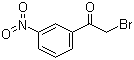CAS # 2227-64-7, 3-Nitrophenacylbromide, 2-Bromo-3'-nitroacetophenone, 2-Bromo-1-(3-nitrophenyl)ethan-1-one