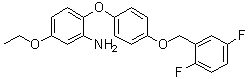 structure of CAS# 223104-29-8, 2-[4-[(2,5-二氟苯基)甲氧基]苯氧基]-5-乙氧基苯胺