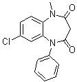 CAS # 22316-47-8, Frisium, 7-Chloro-1,5-dihydro-1-methyl-5-phenyl-1,5-benzodiazepine-2,4(3H)-dione, Clobazam, Clobazepam