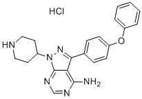structure of CAS# 2231747-18-3, N-哌啶依鲁替尼盐酸盐