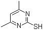 structure of CAS# 22325-27-5, 4,6-Dimethyl-2-mercaptopyrimidine