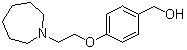 structure of CAS# 223251-16-9, 4-(2-氮杂环庚烷-1-基乙氧基)苄醇