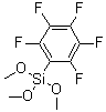 Pentafluorophenyltrimethoxysilane molecular structure (CAS 223668-64-2)