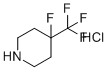 structure of CAS# 2241140-83-8, 4-氟-4-(三氟甲基)哌啶盐酸盐(1:1)