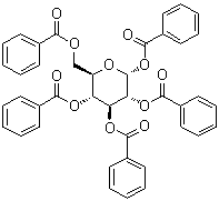 structure of CAS# 22415-91-4, alpha-D-Glucose pentabenzoate