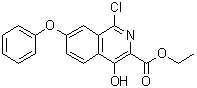 CAS # 2244489-55-0, Ethyl 1-chloro-4-hydroxy-7-phenoxyisoquinoline-3-carboxylate