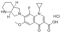CAS # 2252446-69-6, Moxifloxacin EP Impurity D, 1-cyclopropyl-8-fluoro-6-methoxy-7-[(4aS,7aS)-octahydro-6H-pyrrolo[3,4-b]pyridin-6-yl]-4-oxo-1,4-dihydroquinoline-3-carboxylic acid