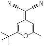 structure of CAS# 225378-53-0, 2-(2-tert-Butyl-6-methylpyran-4-ylidene)malononitrile