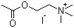CAS # 2260-50-6, Acetylcholine iodide, 2-(Dimethylamino)ethyl acetate methiodide, 2-(Acetyloxy)-N,N,N-trimethylethanaminium iodide