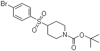 structure of CAS# 226398-62-5, tert-Butyl 4-(4-bromo-benzenesulfonyl)piperidine-1-carboxylate
