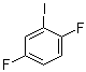 CAS # 2265-92-1, 1,4-Difluoro-2-iodobenzene, 2,5-Difluoro-1-iodobenzene, 2,5-Difluoroiodobenzene, NSC 10262