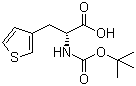 structure of CAS# 226880-86-0, Boc-D-3-(3-Thienyl)alanine