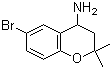 structure of CAS# 226922-92-5, 4-Amino-6-bromo-3,4-dihydro-2,2-dimethyl-2H-1-benzopyran