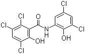 structure of CAS# 2277-92-1, Oxyclozanide