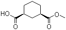 CAS # 227783-07-5, (1R,3S)-1,3-Cyclohexanedicarboxylic acid monomethyl ester