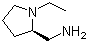 (2R)-1-乙基-2-吡咯烷甲胺分子结构 (CAS 22795-97-7)