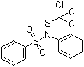 CAS # 2280-49-1, N-Phenyl-N-((trichloromethyl)thio)benzenesulfonamide, N-Phenyl-N-(trichloromethylsulfanyl)benzenesulfonamide