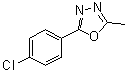 structure of CAS# 22815-98-1, 2-(4-氯苯基)-5-甲基-1,3,4-恶二唑