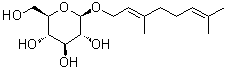 CAS 登录号：22850-13-1, (2E)-3,7-二甲基-2,6-辛二烯-1-基 beta-D-吡喃葡萄糖苷