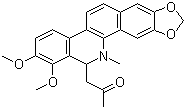 丙酮基白屈菜赤碱分子结构 (CAS 22864-92-2)