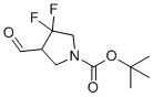 structure of CAS# 2287955-97-7, 叔-丁基3,3-二氟-4-甲酰基吡咯烷-1-羧酸酯