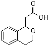 structure of CAS# 22901-11-7, 3,4-Dihydro-1H-2-benzopyran-1-acetic acid