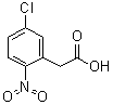 structure of CAS# 22908-28-7, 5-氯-2-硝基苯乙酸