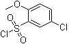 structure of CAS# 22952-32-5, 5-Chloro-2-methoxybenzenesulfonyl chloride
