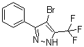 structure of CAS# 230295-07-5, 4-溴-3-苯基-5-三氟甲基吡唑