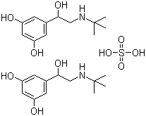 structure of CAS# 23031-32-5, 硫酸特布他林