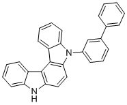 structure of CAS# 2303611-62-1, 5-([1,1'-Biphenyl]-3-yl)-5,8-dihydroindolo[2,3-c]carbazole