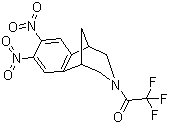 structure of CAS# 230615-59-5, 2,3,4,5-四氢-7,8-二硝基-3-(三氟乙酰基)-1,5-甲桥-1H-3-苯并氮杂卓