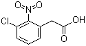 structure of CAS# 23066-21-9, 3-氯-2-硝基苯乙酸