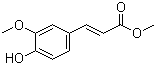 structure of CAS# 2309-07-1, Methyl 4-hydroxy-3-methoxycinnamate